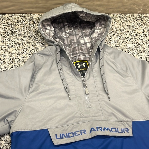 Under Armour Storm Hooded 1/4 Zip Lined Jacket- Size Small - Picture 2 of 10
